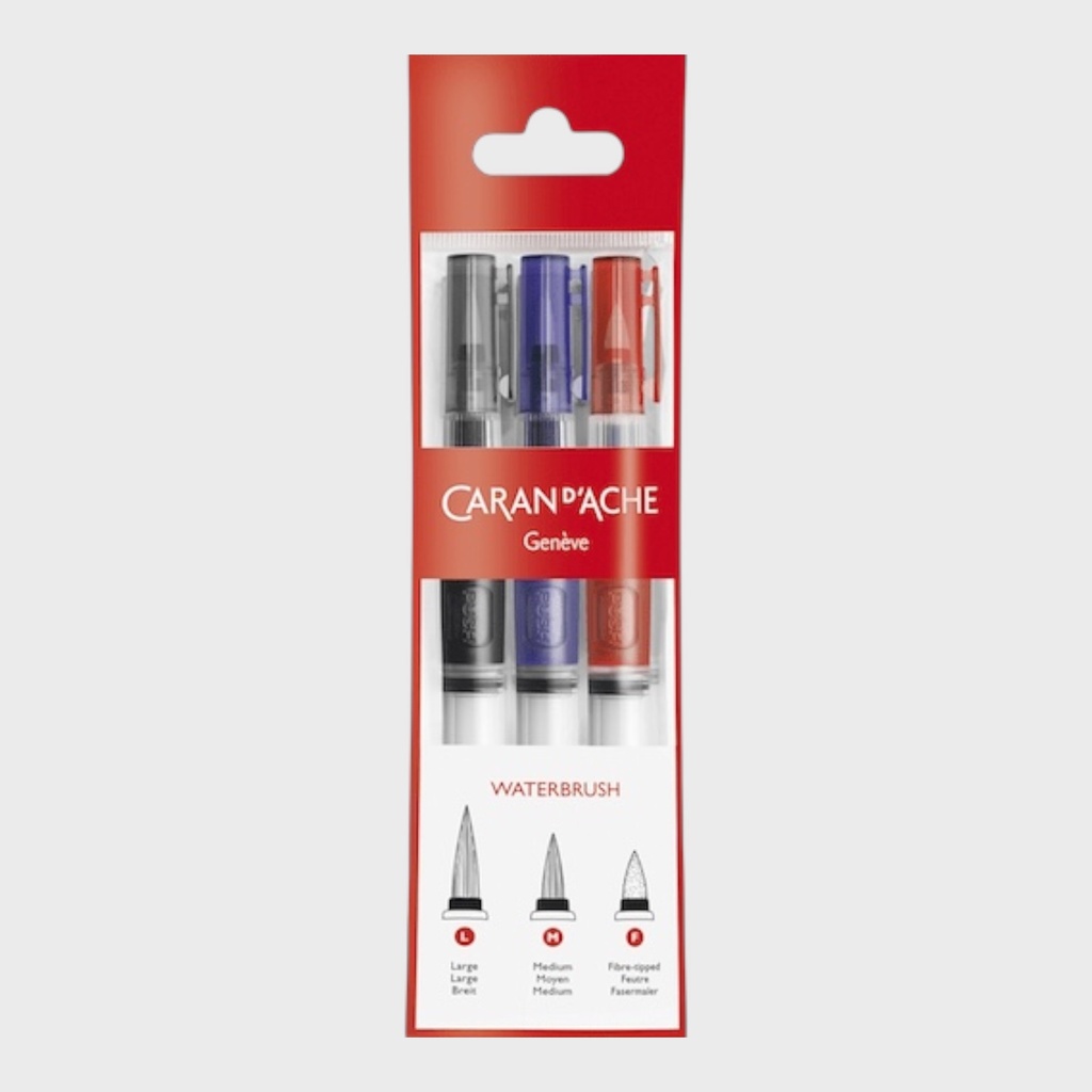 CARAN D'ACHE Water Brush Set x 3