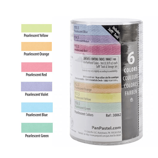 PANPASTEL Artist Pastel Pearlescent Set x 6
