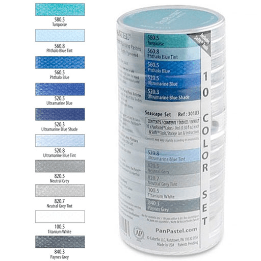 PANPASTEL Artist Pastel Seascape Set x 10