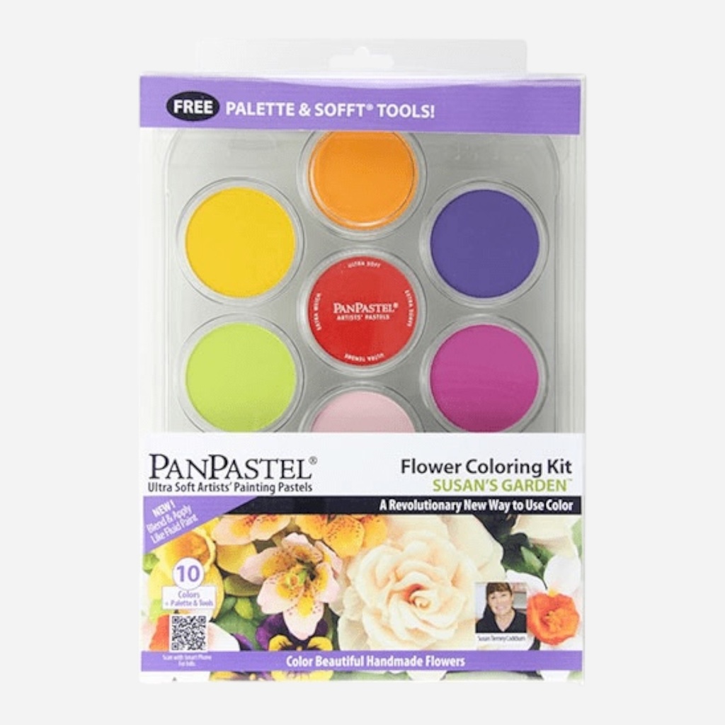PANPASTEL Artist Pastel Susan’s Garden Flower Coloring Set 1 x 10