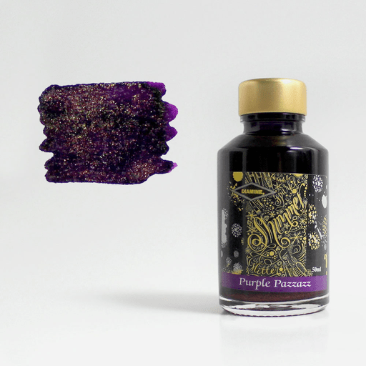 DIAMINE Shimmering Fountain Pen Ink 50ml Purple Pazzazz