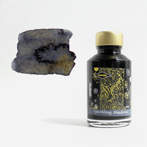 DIAMINE Shimmering Fountain Pen Ink 50ml Sparkling Shadows