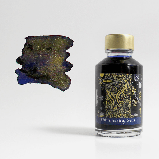 DIAMINE Shimmering Fountain Pen Ink 50ml Shimmering Seas