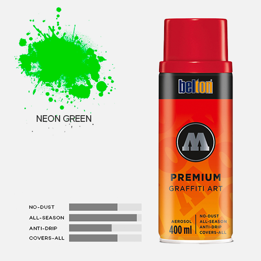 MOLOTOW Premium Spray Paint 400ml 236 Neon Green