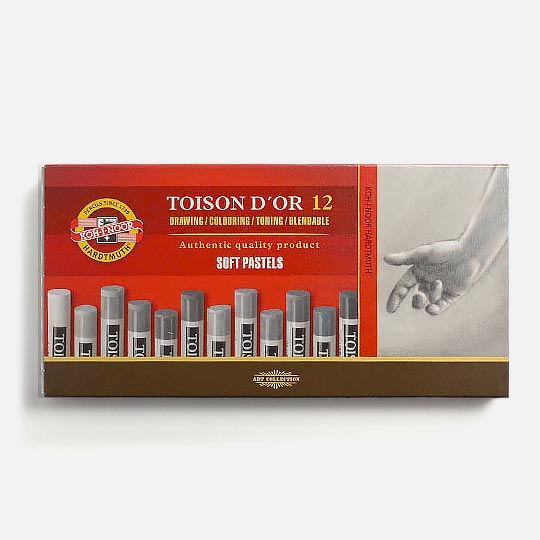 KOH-I-NOOR Toison D’or Soft Pastel Grey Tones Set x 12