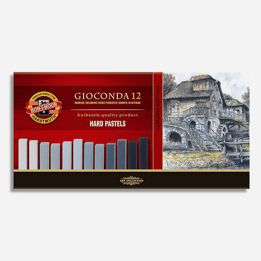KOH-I-NOOR Gioconda Hard Pastel Grey Tones Set x 12