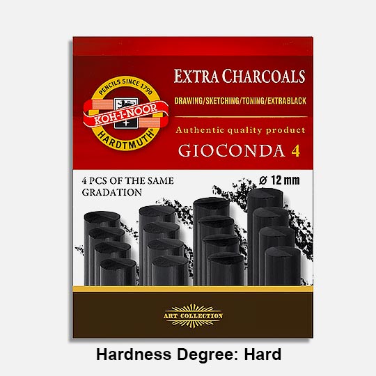 KOH-I-NOOR Gioconda Extra Charcoal Hard x 4