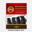 KOH-I-NOOR Gioconda Extra Charcoal Hard x 4