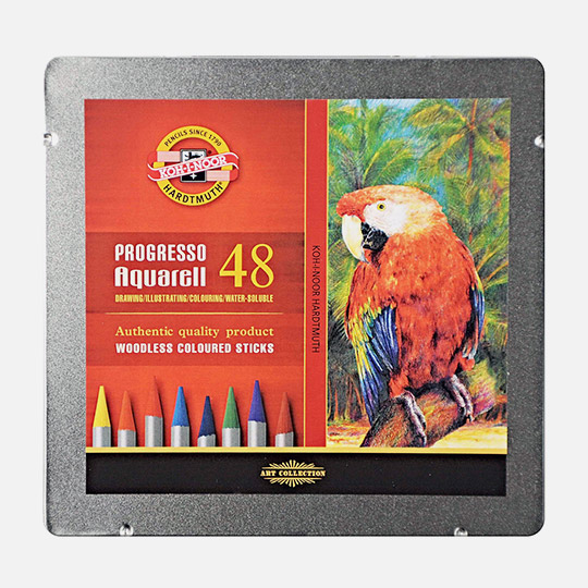 KOH-I-NOOR Progresso Woodless Watercolor Pencil Set x 48