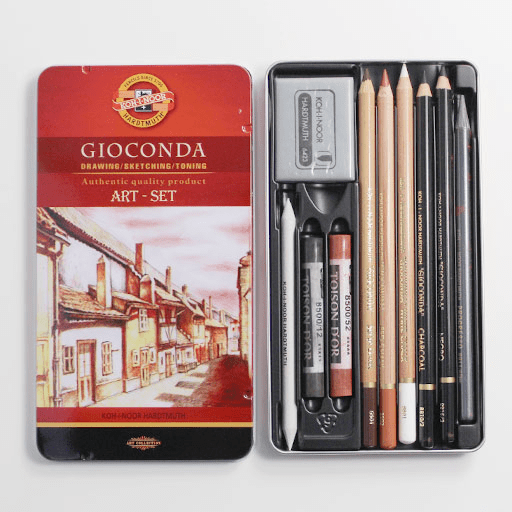KOH-I-NOOR Gioconda Dry Media Set x 10