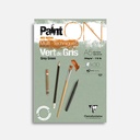 CLAIREFONTAINE Paint On Grey Green Mixed Media Paper Pad 250gsm A5 x 30