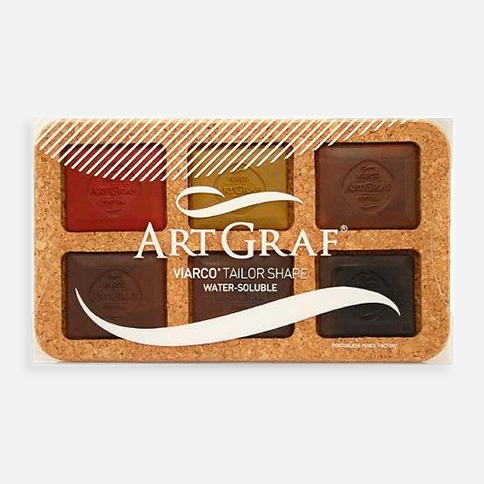 ARTGRAF Water-Soluble Graphite Earth Tones Set x 6
