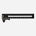 MIDORI CL Slide Ruler 12cm Black