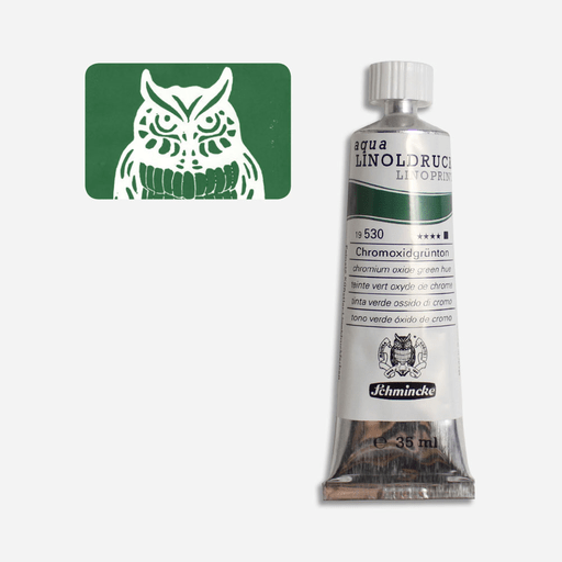 SCHMINCKE Aqua Linoprint Ink 35ml Chromium Oxide Green Hue