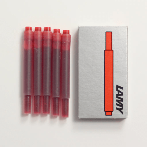 LAMY T10 Ink Cartridge Red x 5