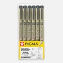 SAKURA Pigma Micron Pen Set x 6