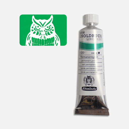 SCHMINCKE Aqua Linoprint Ink 35ml Permanent Green