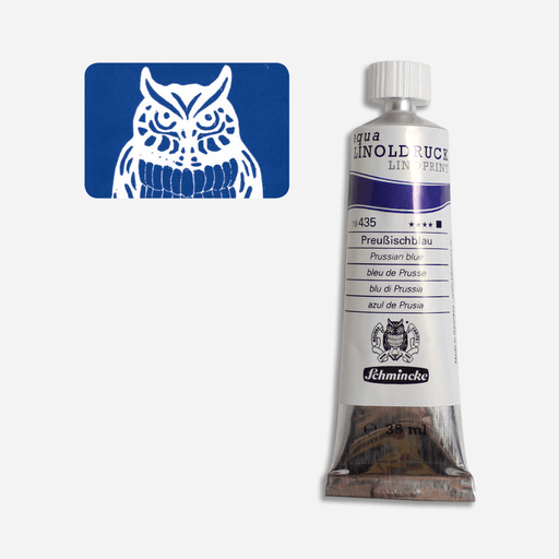 SCHMINCKE Aqua Linoprint Ink 35ml Prussian Blue
