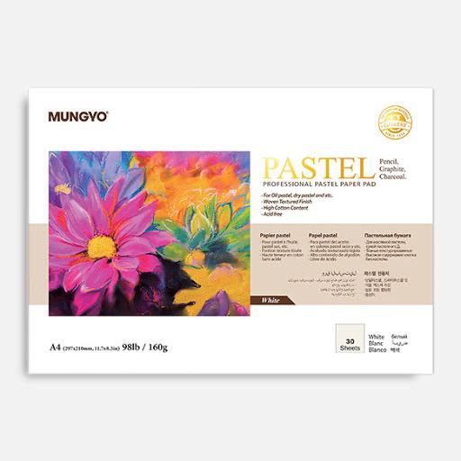 MUNGYO Pastel Paper Pad 160gsm A4 White x 30