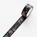 BGM Washi Tape 15mm Ka Night Flowers