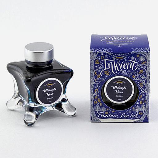 DIAMINE Inkvent Blue Sheen Fountain Pen Ink 50ml Midnight Hour