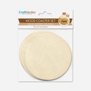 MULTICRAFT Craft Medley Wood Coaster Round 9.5cm x 4