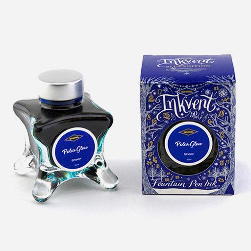 DIAMINE Inkvent Blue Sheen Fountain Pen Ink 50ml Polar Glow