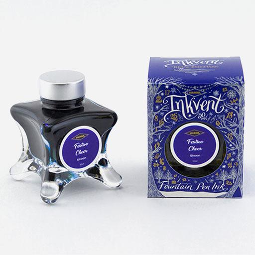DIAMINE Inkvent Blue Sheen Fountain Pen Ink 50ml Festive Cheer