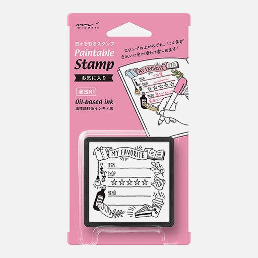MIDORI Paintable Stamp My Favorite