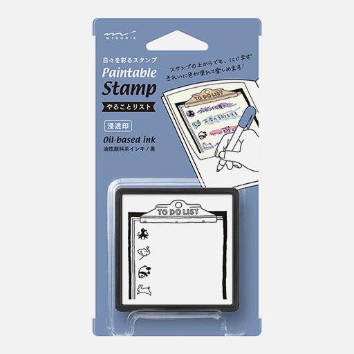 MIDORI Paintable Stamp To Do List