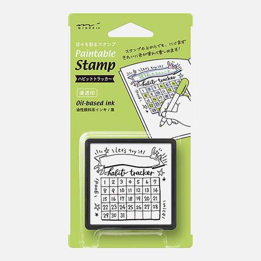 MIDORI Paintable Stamp Habit Tracker