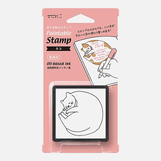 MIDORI Paintable Stamp Cat