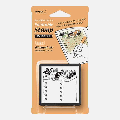 MIDORI Paintable Stamp Shopping List