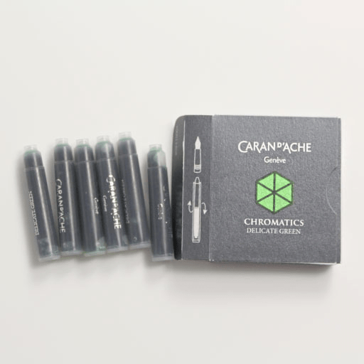 CARAN D'ACHE Chromatics Ink Cartridge x 6 Delicate Green