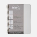 RHODIA Classic Spiral Book 80gsm Lined A5+ x 90 White