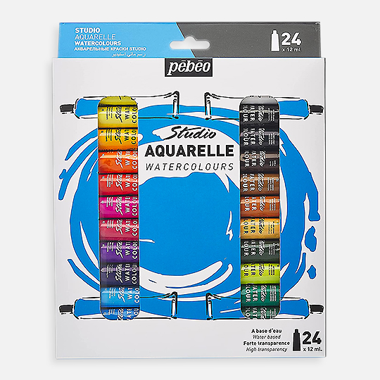PEBEO Studio Watercolor Paint 12ml Set x 24