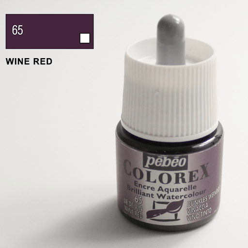 PEBEO Colorex Watercolor Ink 45ml 65 Wine Red
