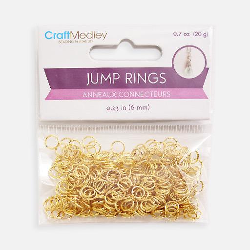 MULTICRAFT Craft Medley Jump Ring 6mm x 350 Gold