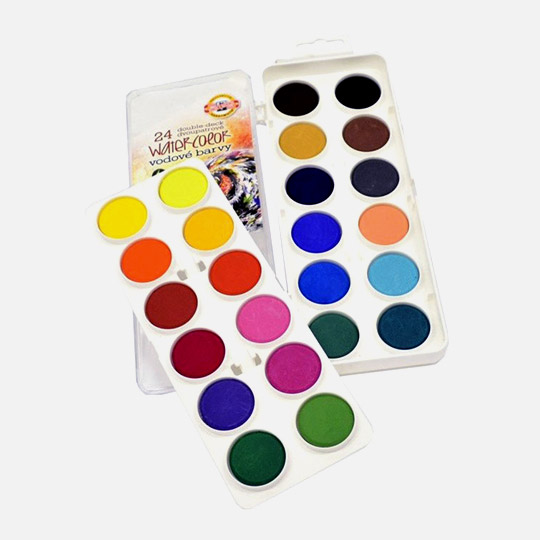 KOH-I-NOOR Watercolor Pan 30mm Set x 24