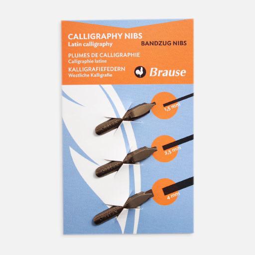 BRAUSE Plume Metal Bandzug Nib Set x 3