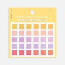 PLANDOME Shiny Palette Square Sticker Yellow
