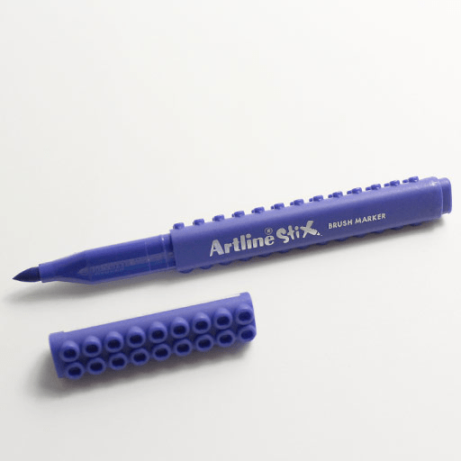 ARTLINE Stix Brush Marker Blue
