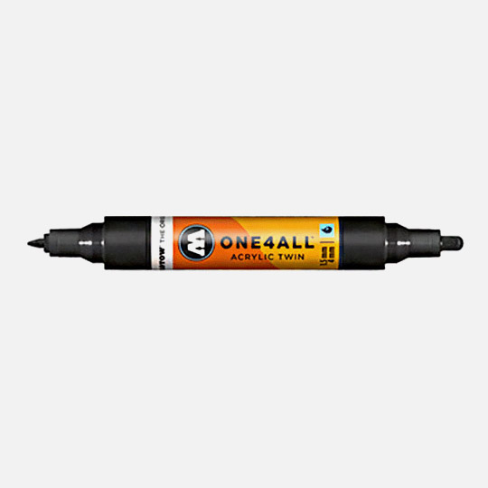 MOLOTOW One4All Acrylic Twin Marker 1.5mm / 4mm 180 Signal Black