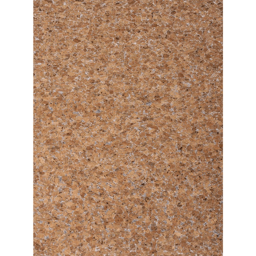 RAYHER Cork Fabric 0.5mm x 30cm x 45cm Granulate Silver Metal Effect