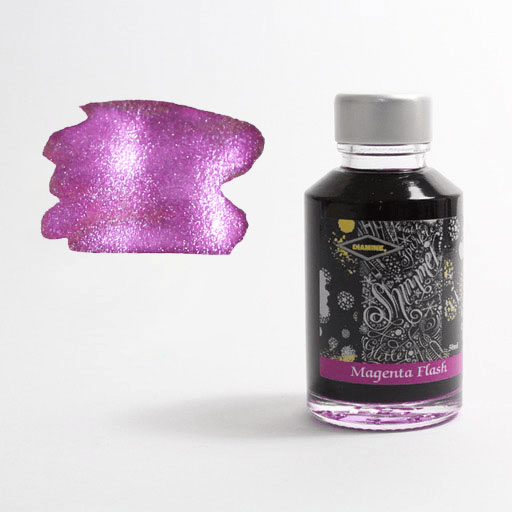 DIAMINE Shimmering Fountain Pen Ink 50ml Magenta Flash