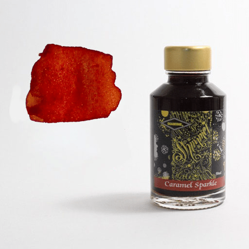 DIAMINE Shimmering Fountain Pen Ink 50ml Caramel Sparkle