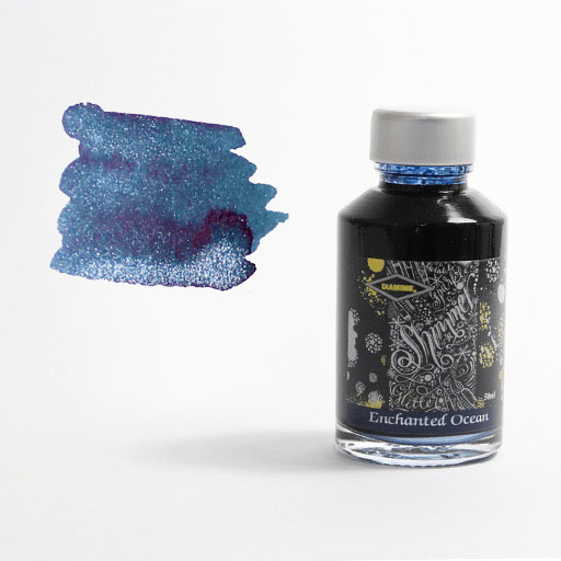 DIAMINE Shimmering Fountain Pen Ink 50ml Enchanted Ocean