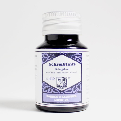 ROHRER & KLINGNER Fountain Pen Ink 50ml Königsblau (Royal Blue)