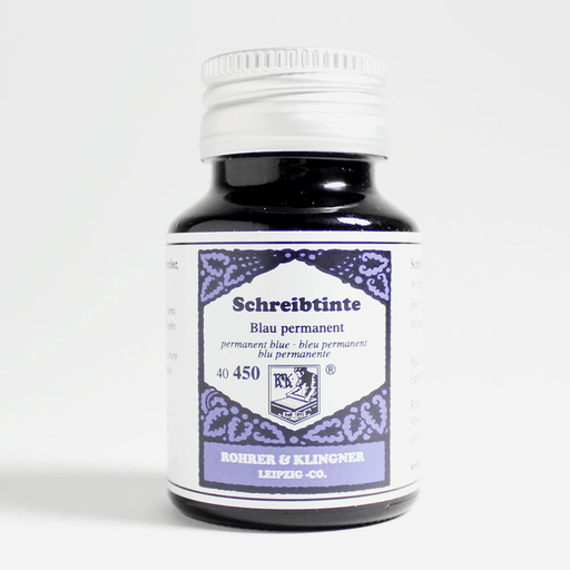 ROHRER & KLINGNER Fountain Pen Ink 50ml Permanent Blue