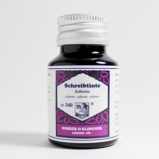 ROHRER & KLINGNER Fountain Pen Ink 50ml Solferino (Mauve)